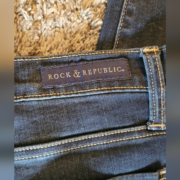 Rock & Republic Berlin Deep Blue Skinny Jeans - Picture 5 of 10